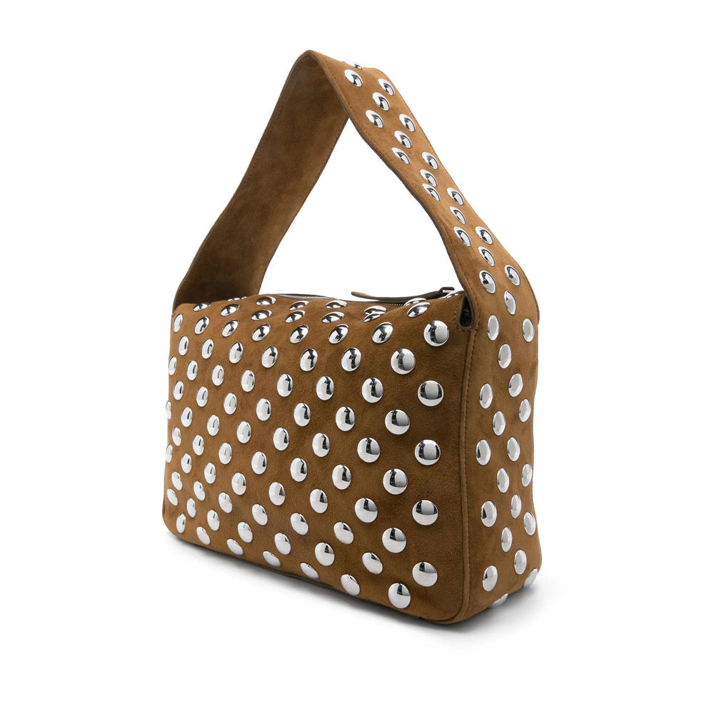 Caramel Suede Shoulder Tote