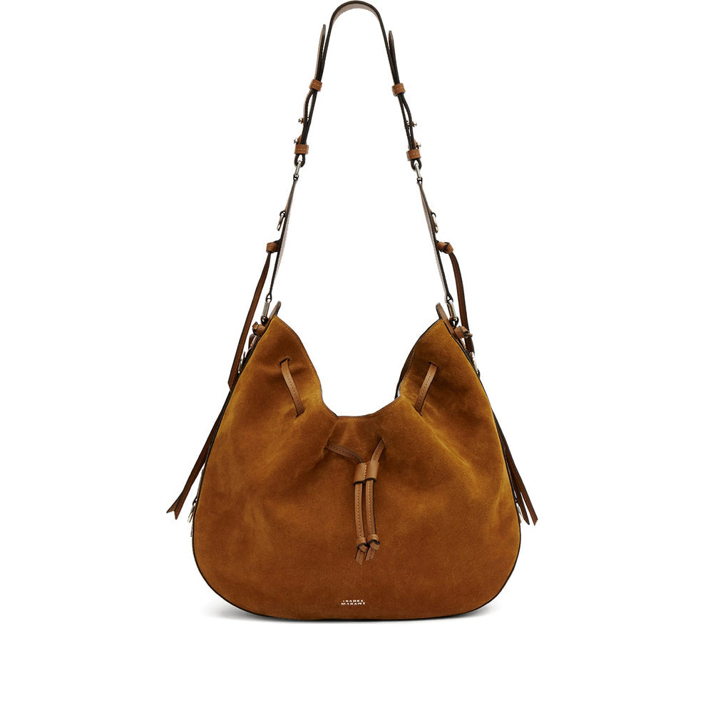 Calf Suede Shoulder Satchel