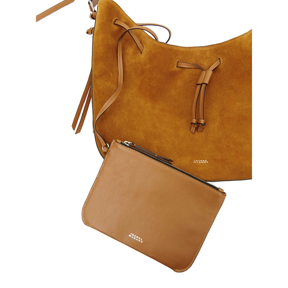 Calf Suede Shoulder Satchel