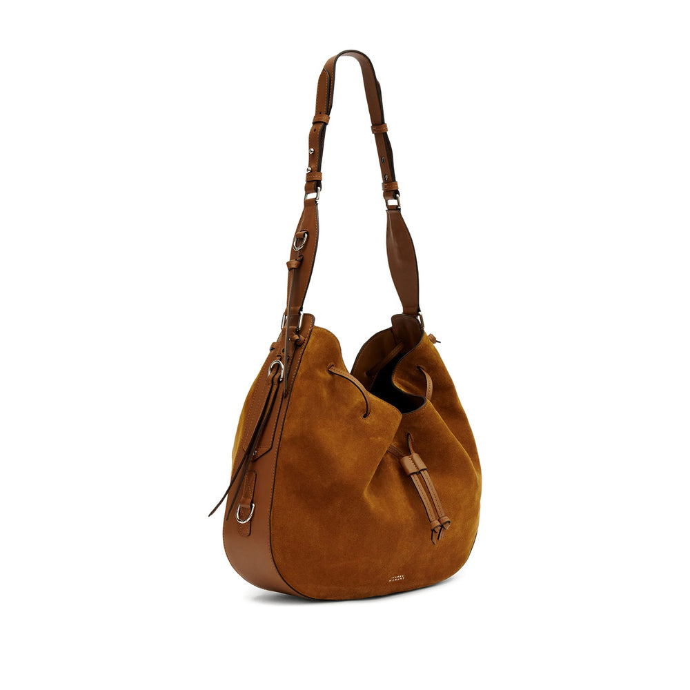 Calf Suede Shoulder Satchel