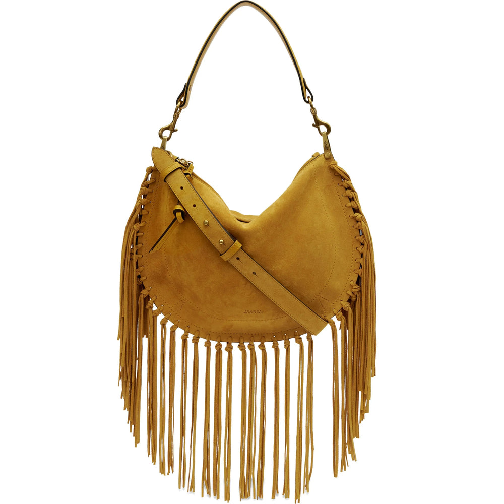 Calf Suede Boho Fringe Bag