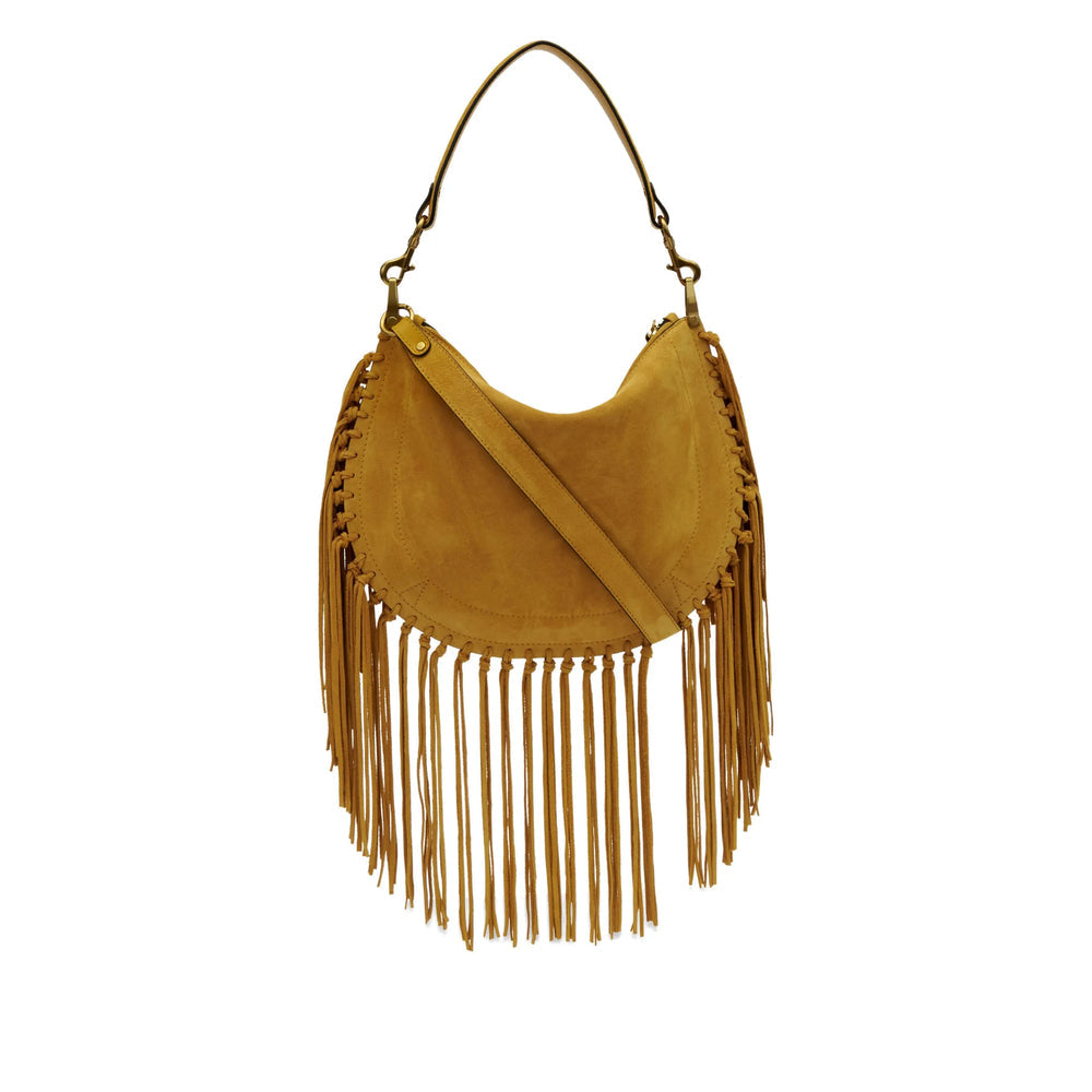 Calf Suede Boho Fringe Bag