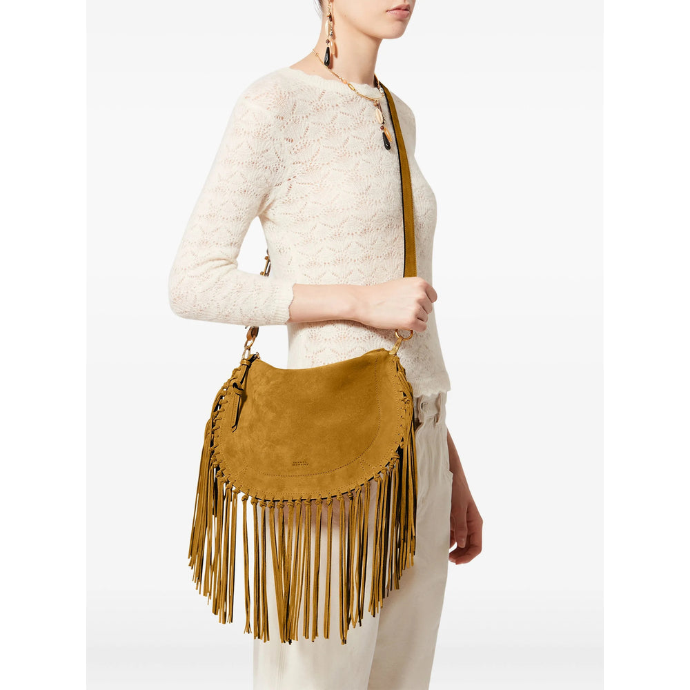 Calf Suede Boho Fringe Bag