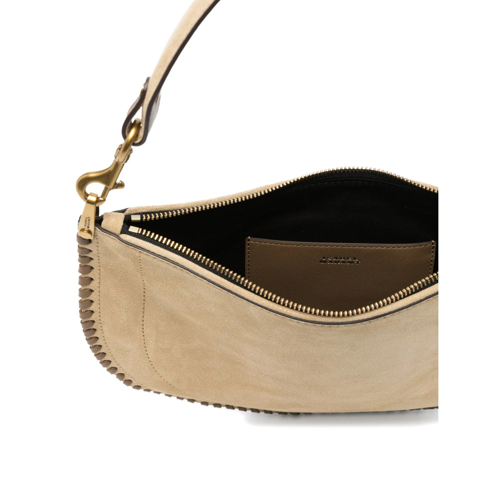 Beige Suede Utility Tote