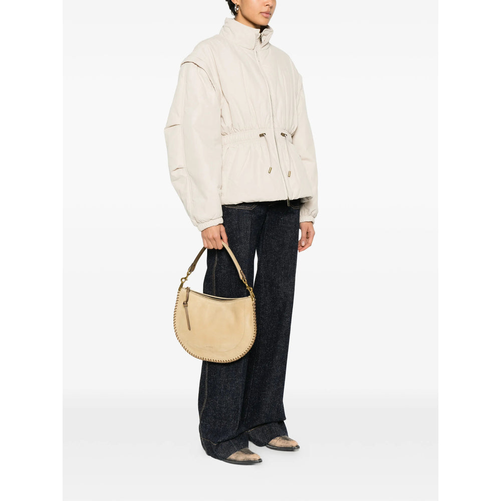 Beige Suede Utility Tote