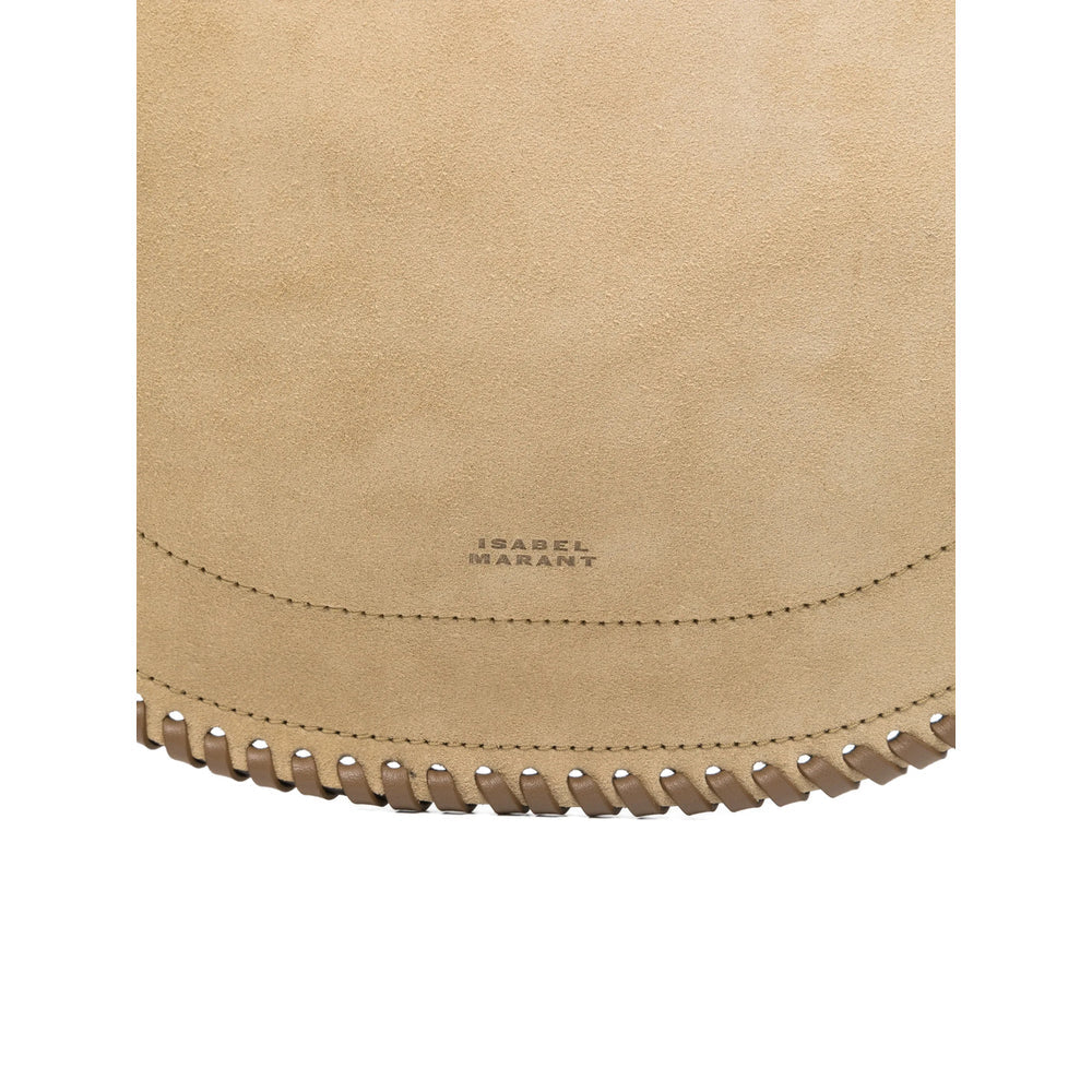 Beige Suede Utility Tote