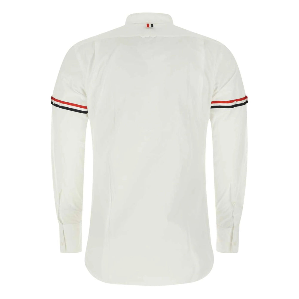 Crisp Cotton Dress Shirt With Badge