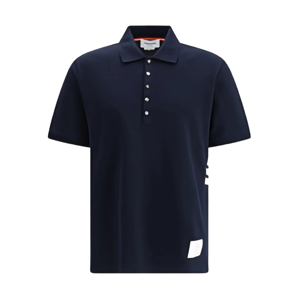 Navy Classic Striped Polo Shirt