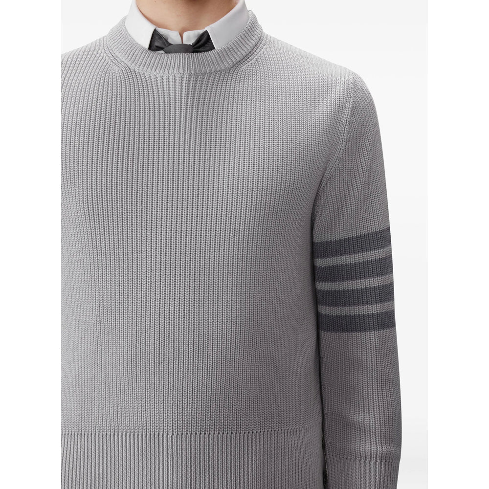 Grey Stripe Crew Neck