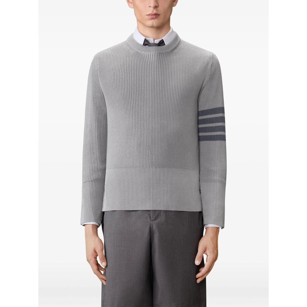 Grey Stripe Crew Neck