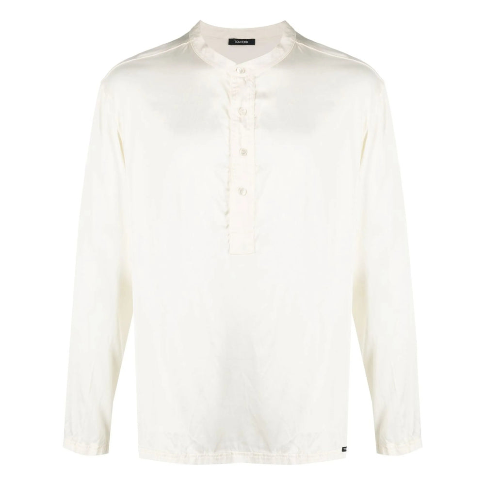 Silk Elastane Round Neck Top