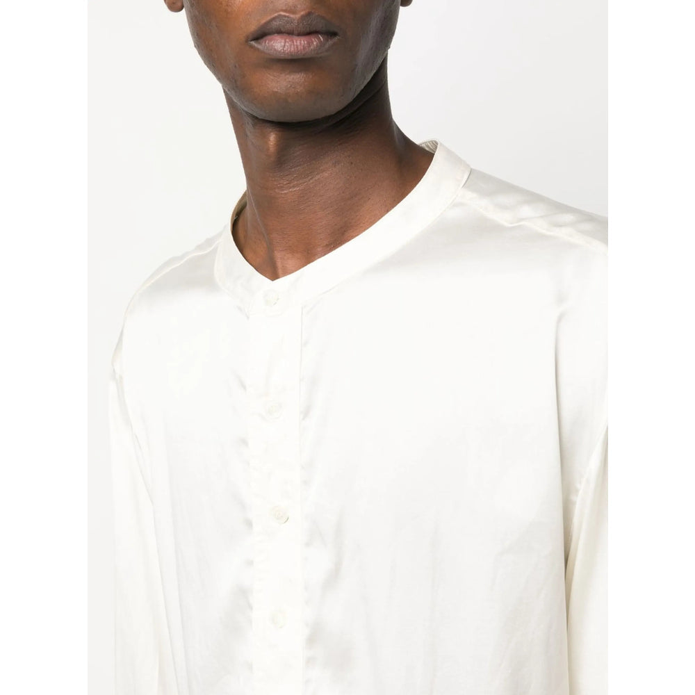 Silk Elastane Round Neck Top