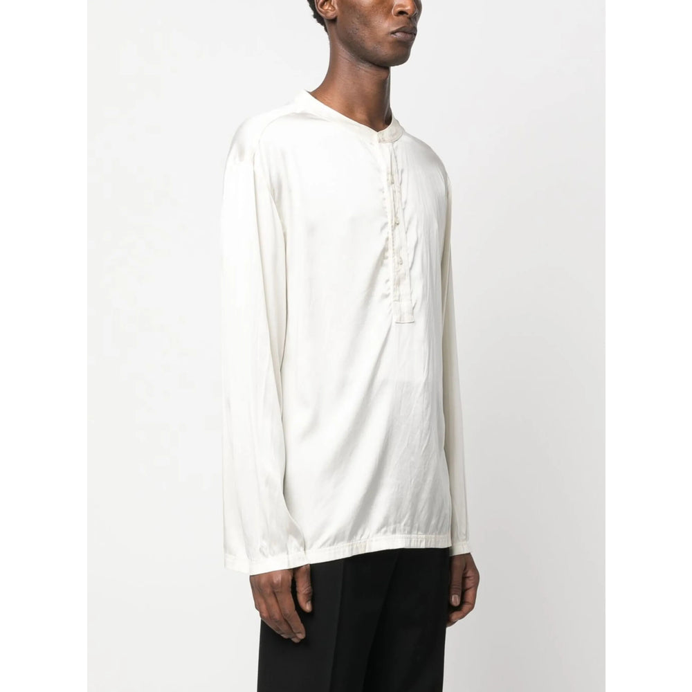 Silk Elastane Round Neck Top