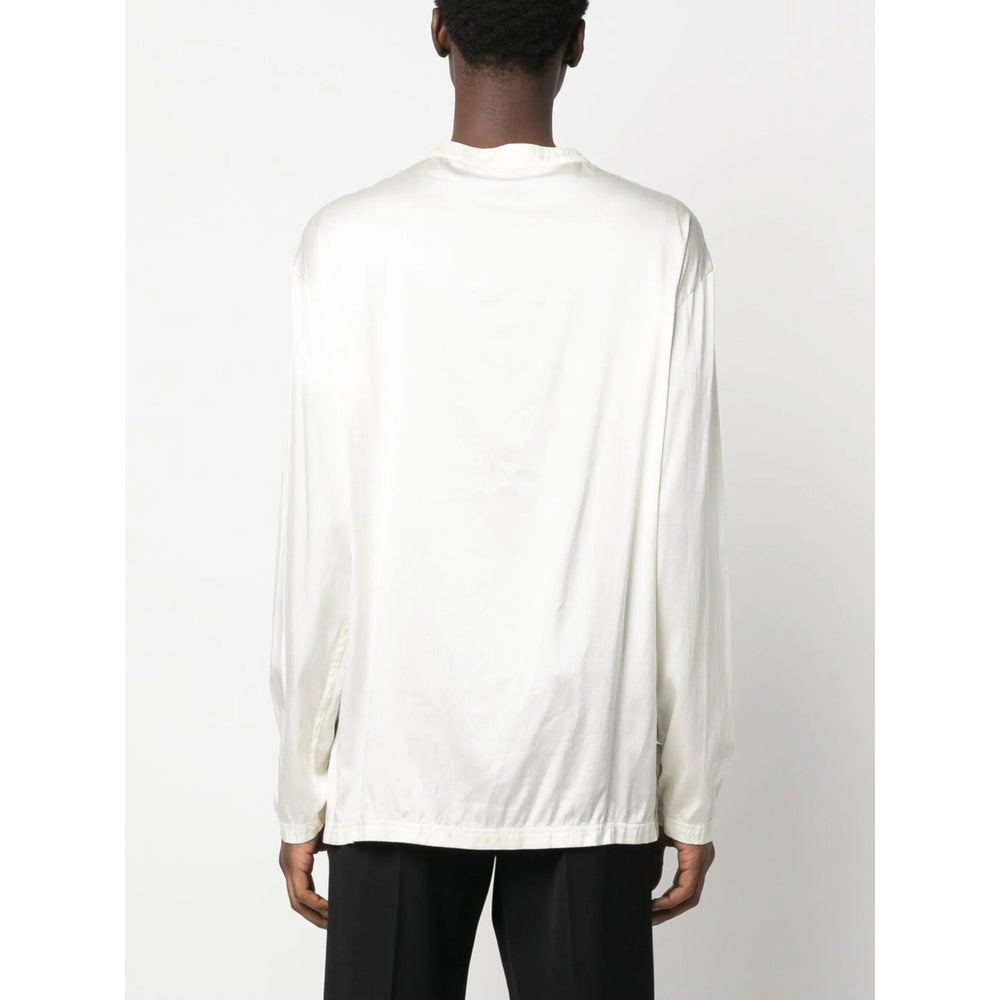 Silk Elastane Round Neck Top