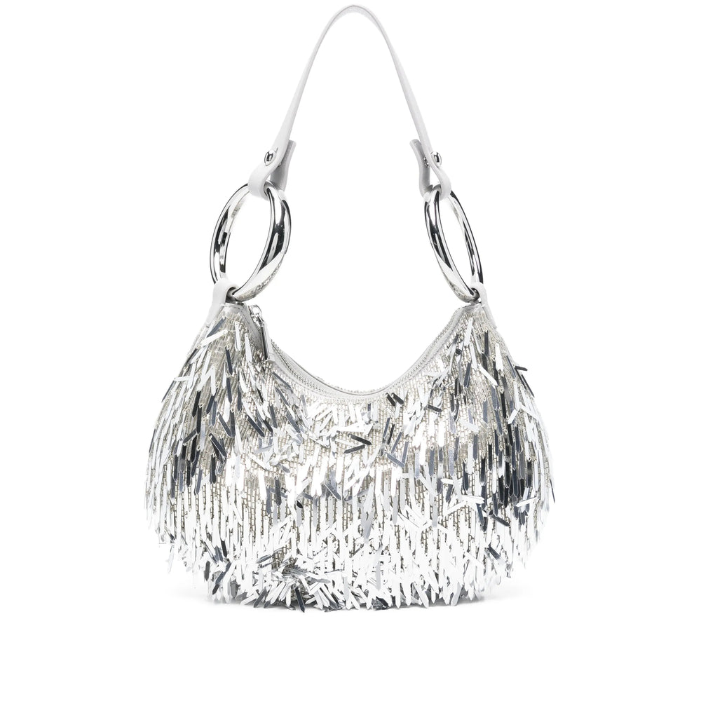 Silver Sequin Clutch