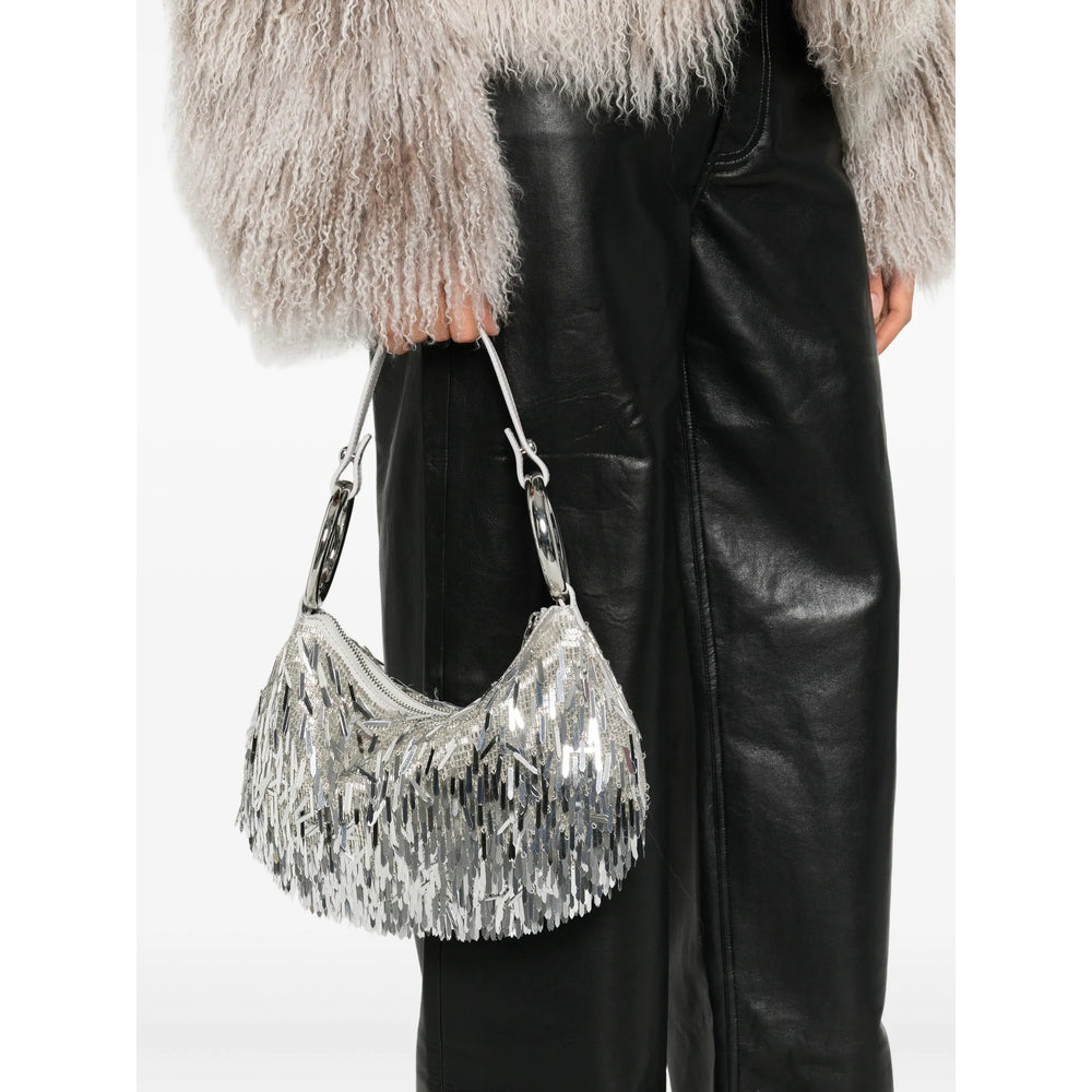 Silver Sequin Clutch