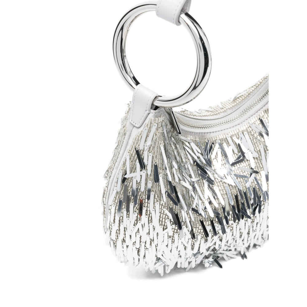 Silver Sequin Clutch