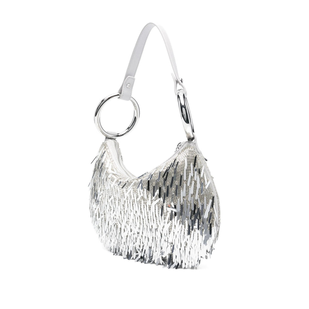 Silver Sequin Clutch