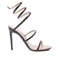 High Heel Spiral Wrap Boot