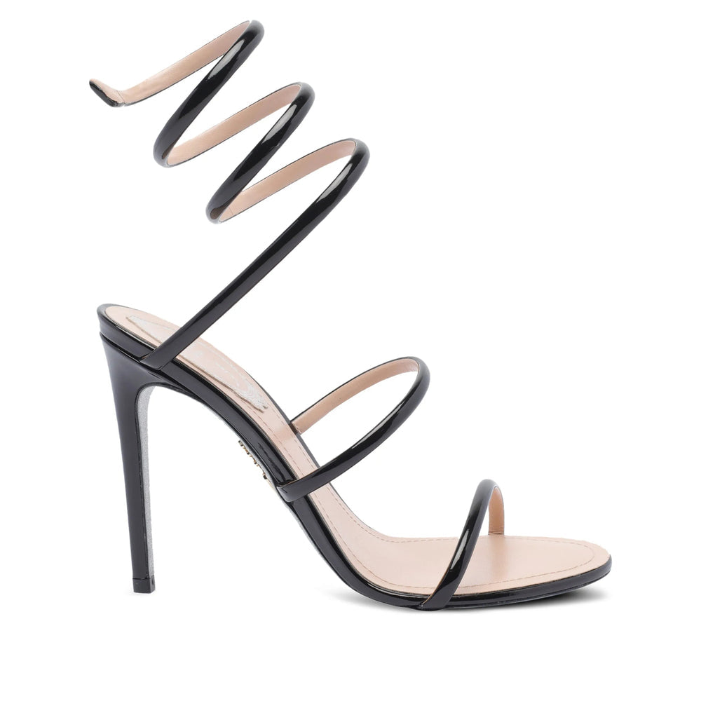 High Heel Spiral Wrap Boot