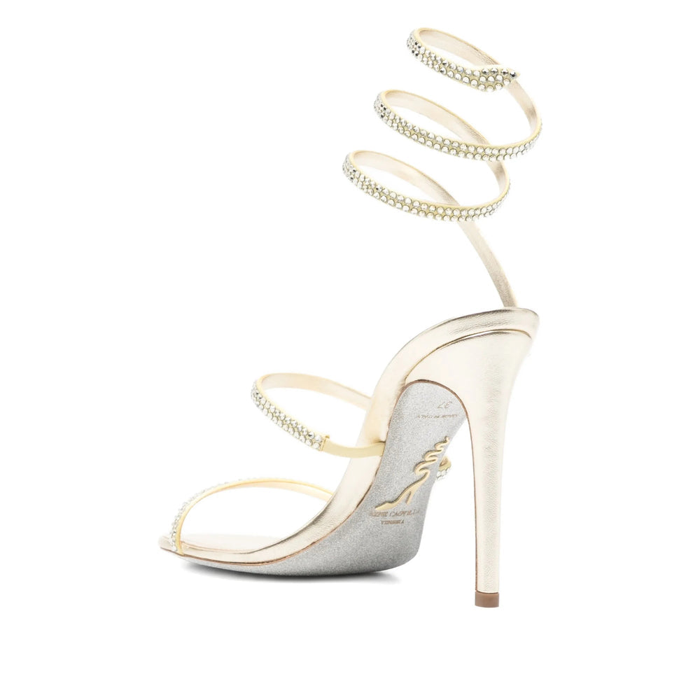 Bright Yellow Satin Stiletto Heel