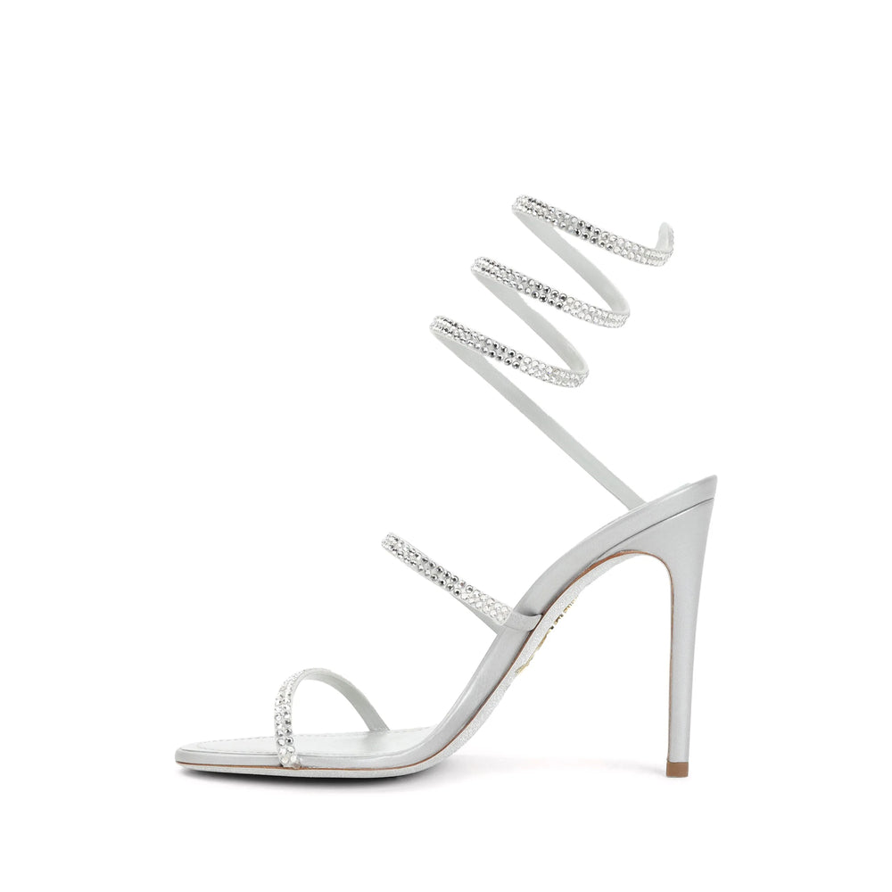 Silver Calf Stiletto Shoe