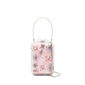 Embroidered Chain Satchel