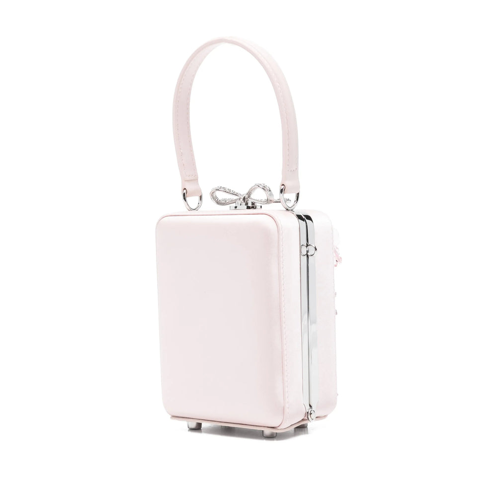 Embroidered Chain Satchel