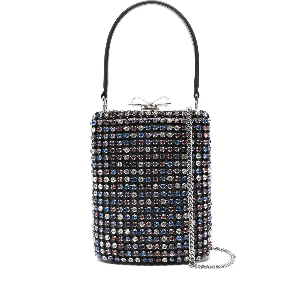 Multicolour Crystal Top-handle Bag