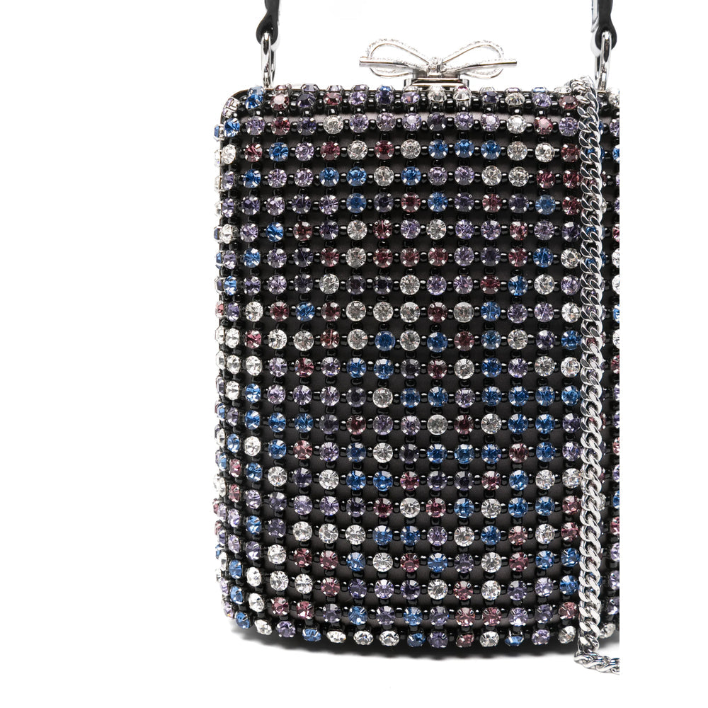 Multicolour Crystal Top-handle Bag