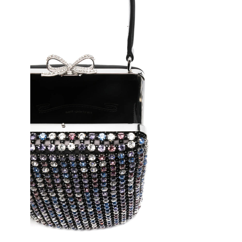 Multicolour Crystal Top-handle Bag
