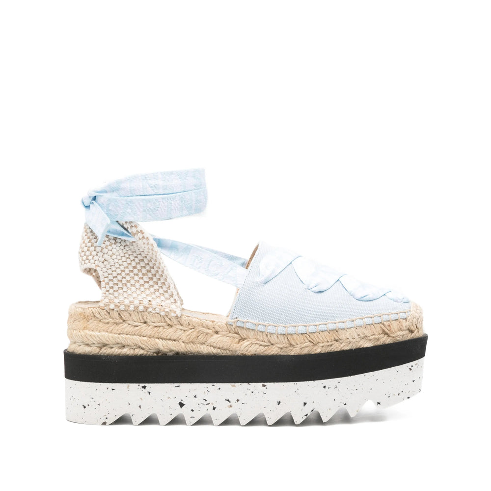 Light Blue Ribbon Sandal