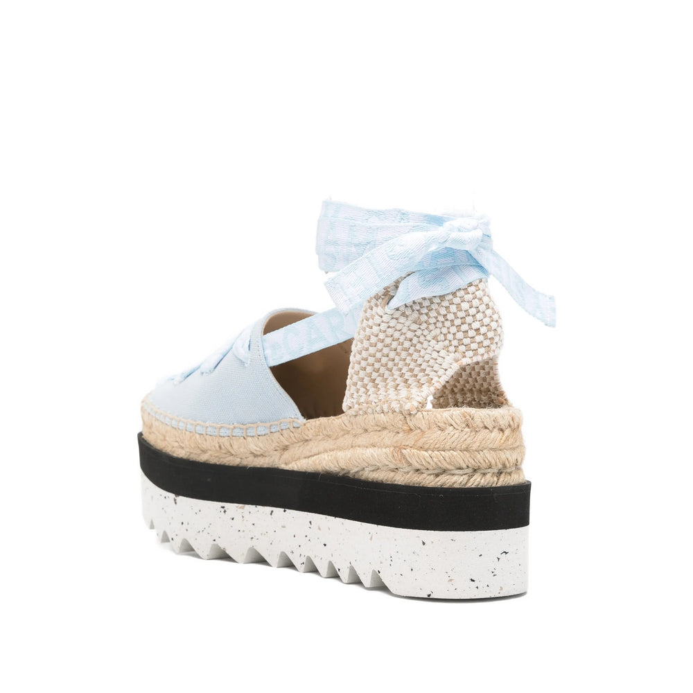 Light Blue Ribbon Sandal
