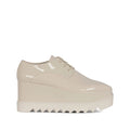 White Patent Lace-up Boot