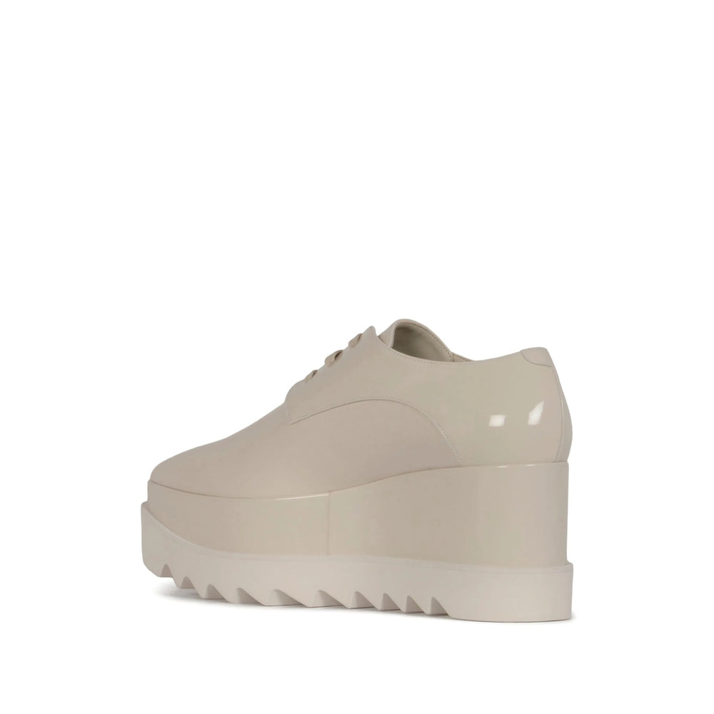 White Patent Lace-up Boot
