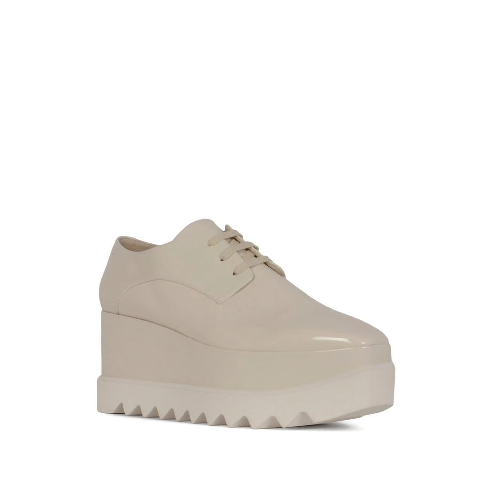 White Patent Lace-up Boot
