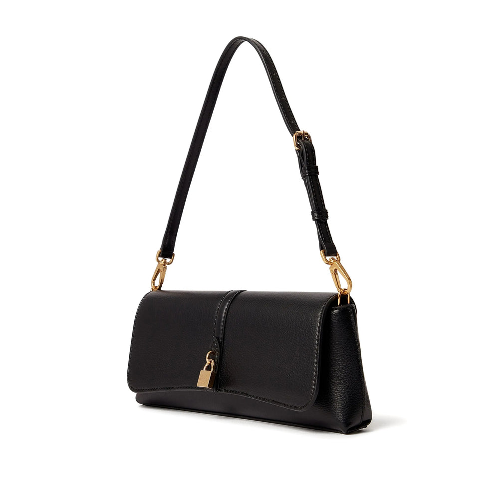 Black Suede Shoulder Bag