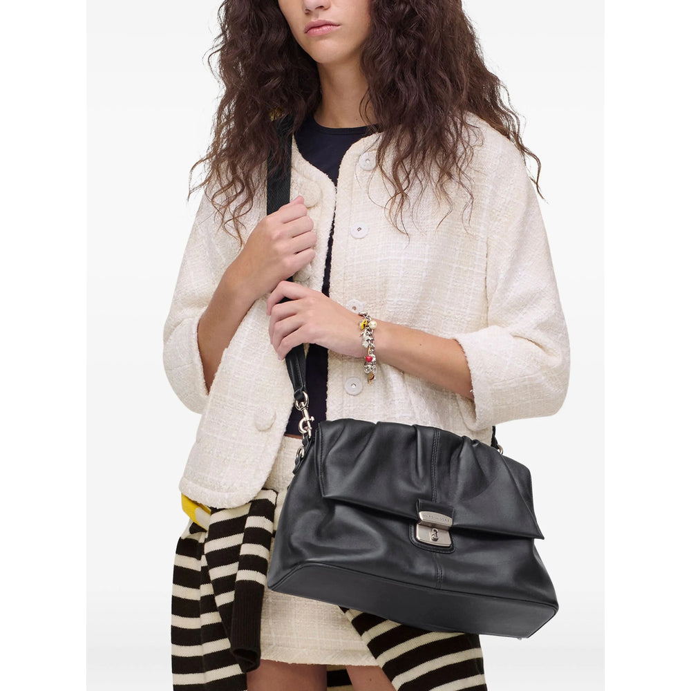 Silver-tone Nappa Tote