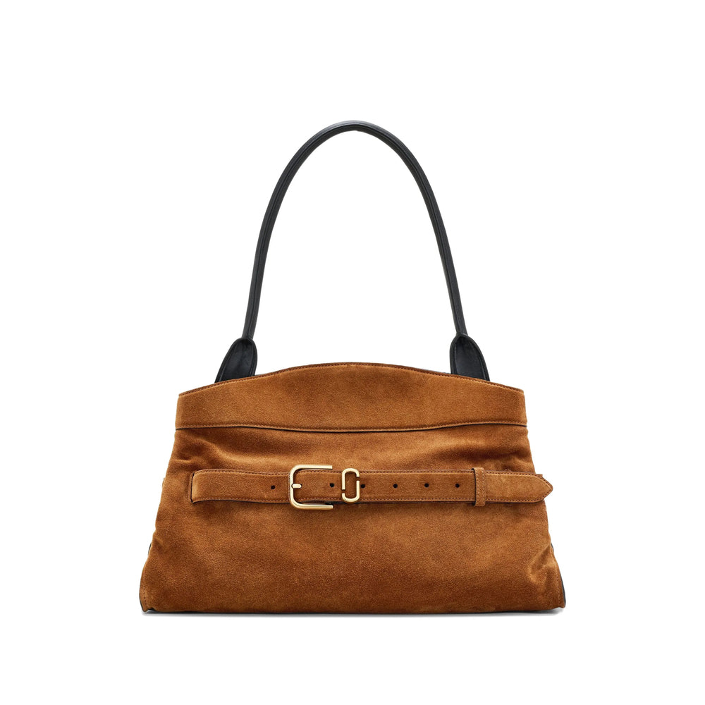 Suede Calf Satchel Bag