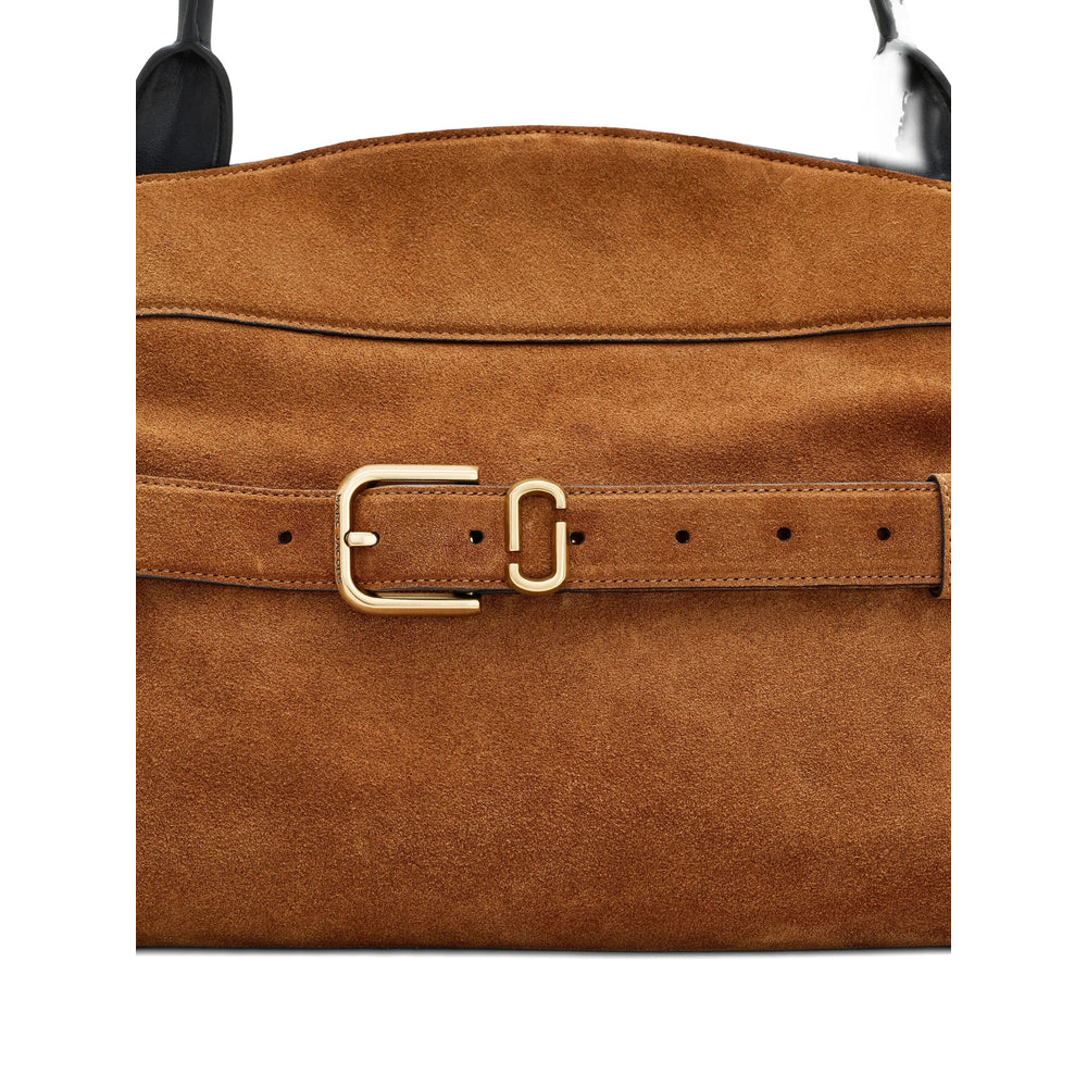 Suede Calf Satchel Bag
