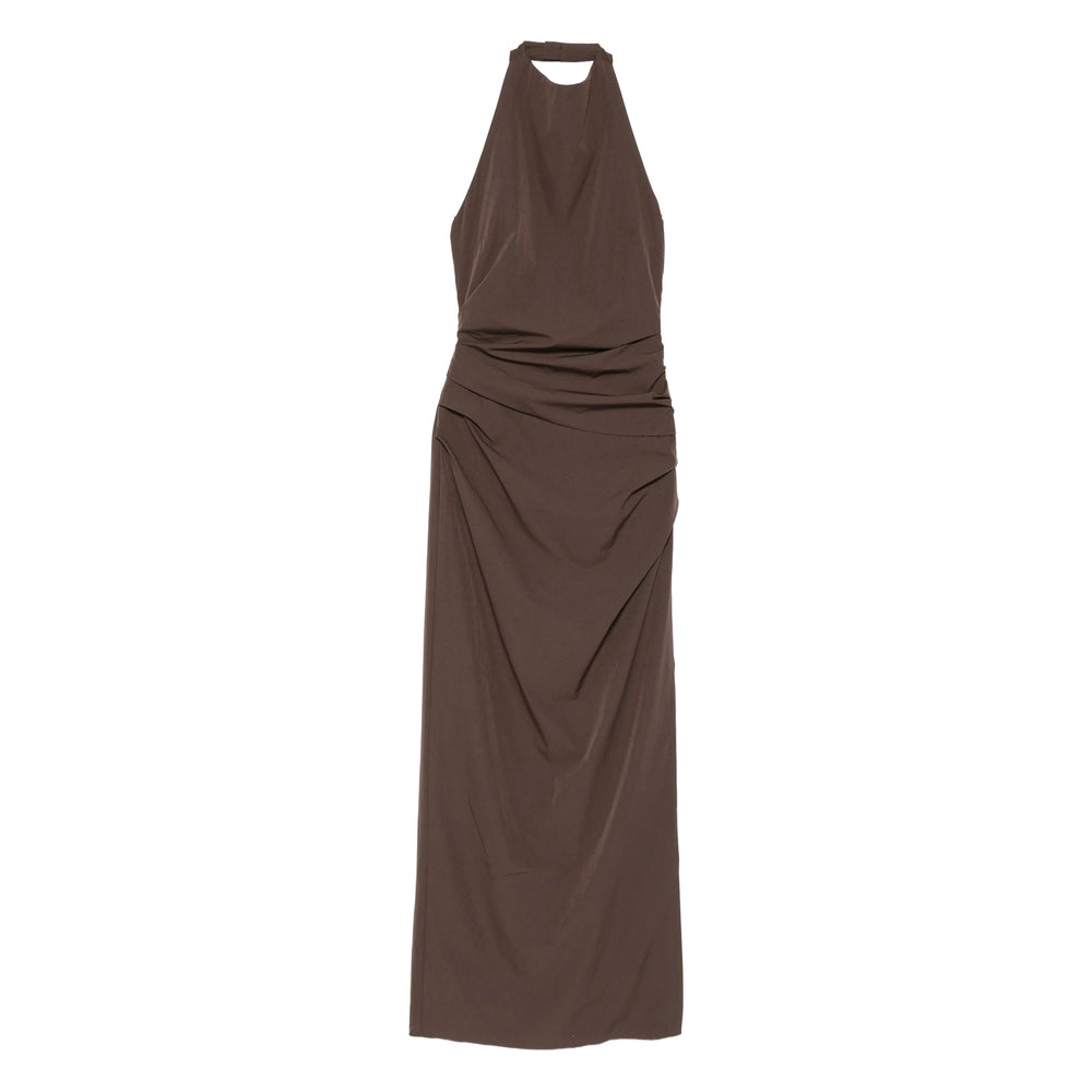 Sleeveless Ruched Halterdress