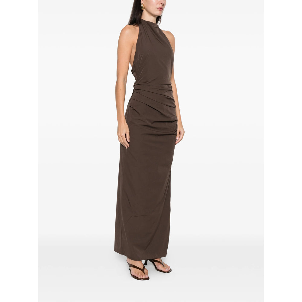 Sleeveless Ruched Halterdress