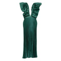 Pine Green Ruffle Dress