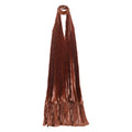 V Neck Pleated Halter