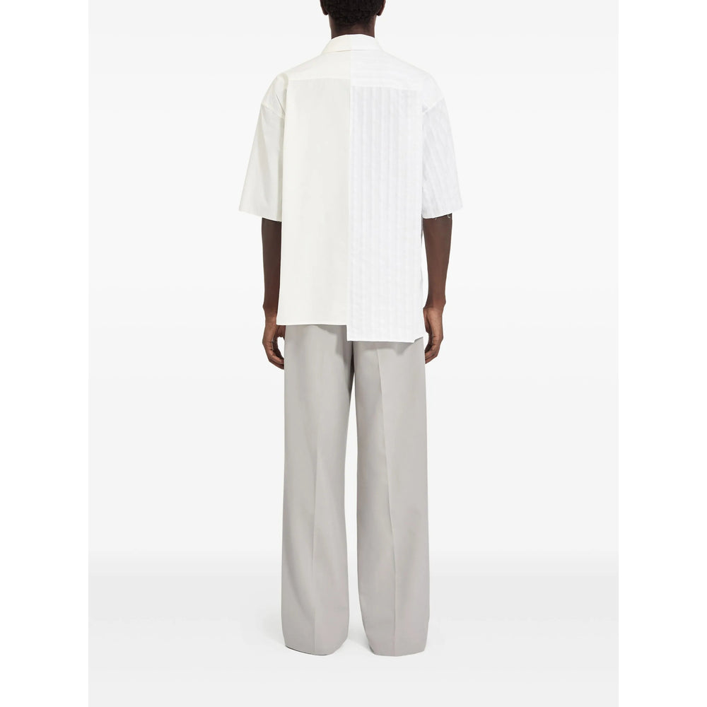 Crisp Panel Cotton Shirt
