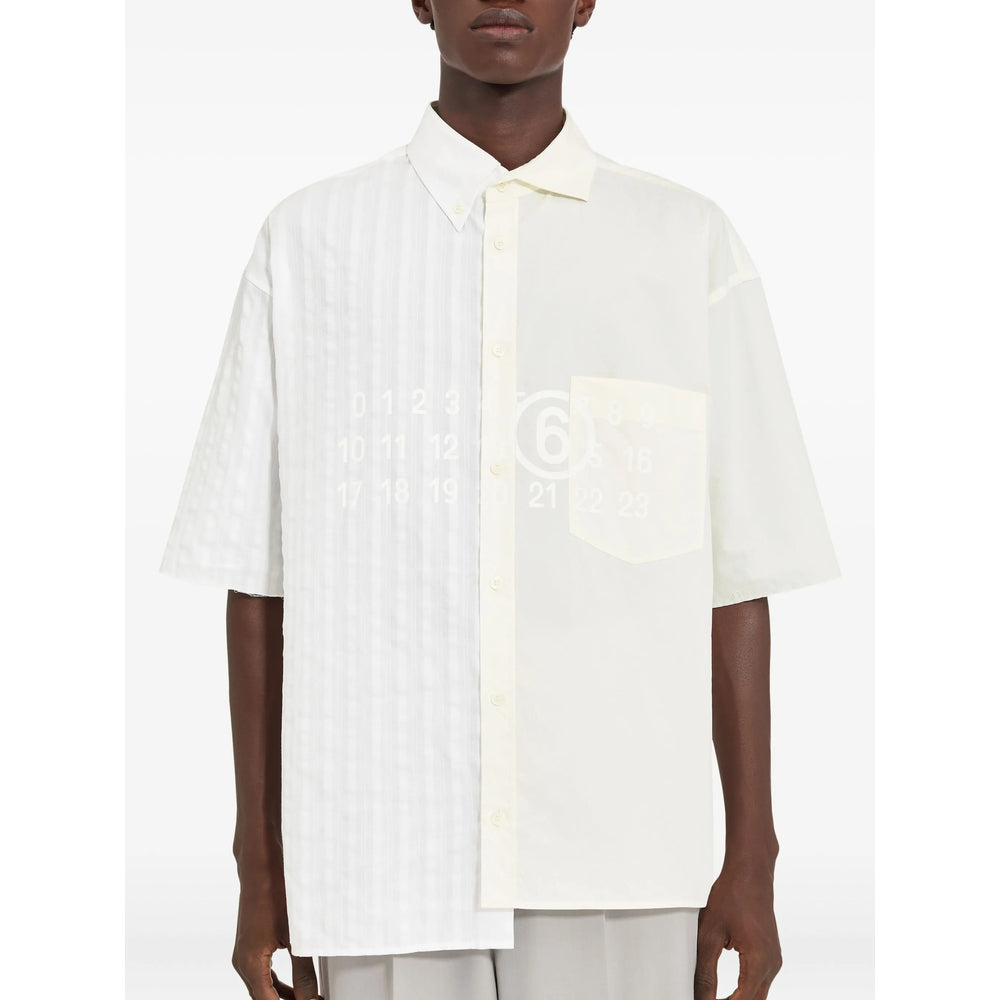 Crisp Panel Cotton Shirt