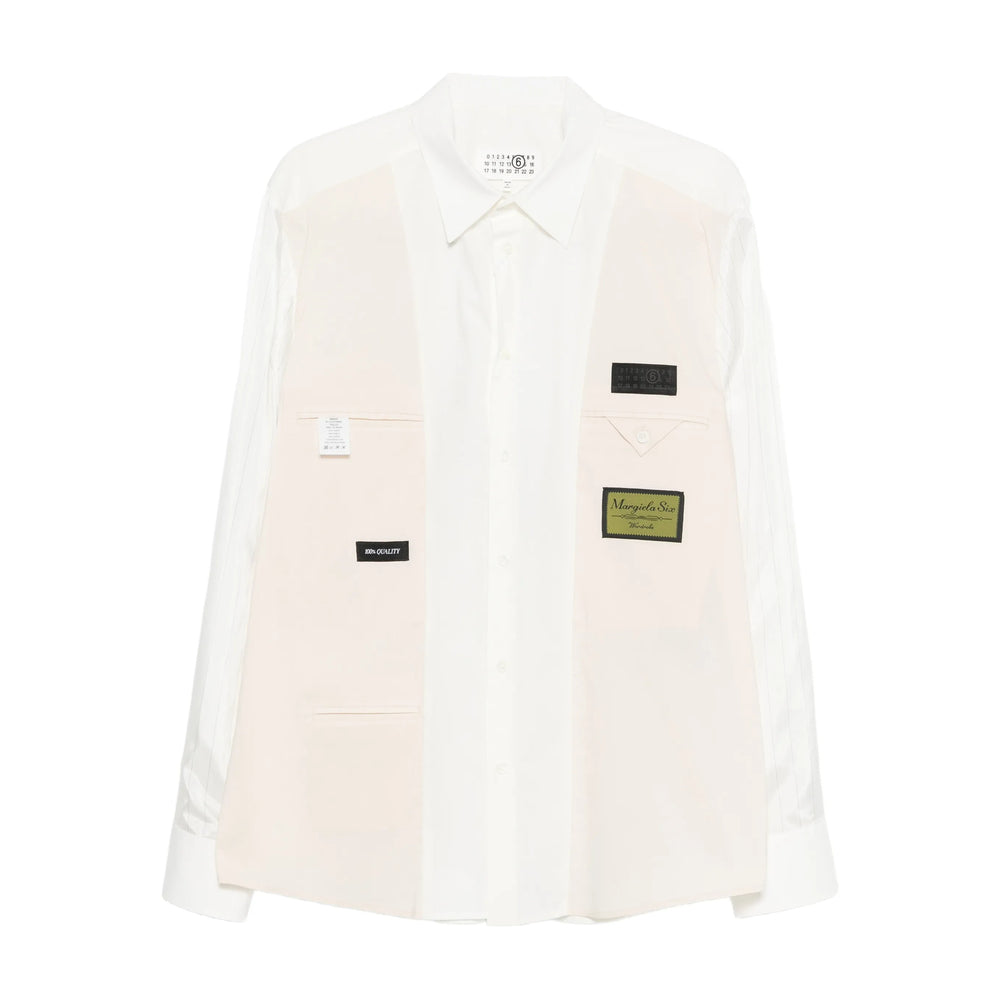 Ivory Appliqu Long Sleeve Shirt
