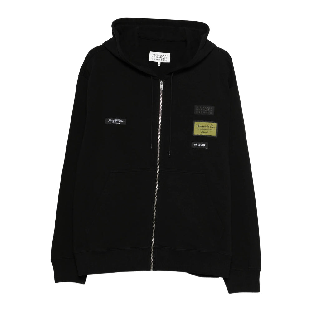 Sleek Black Hood Zip