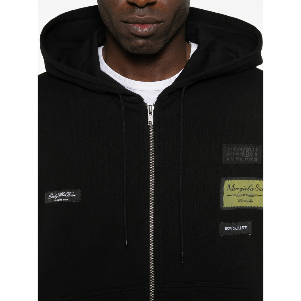 Sleek Black Hood Zip