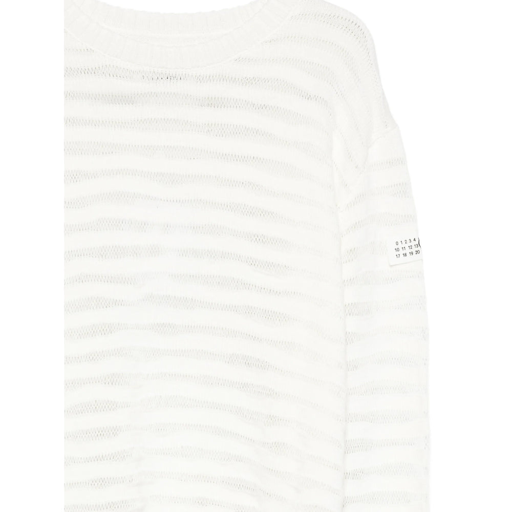 Timeless White Knit Crew
